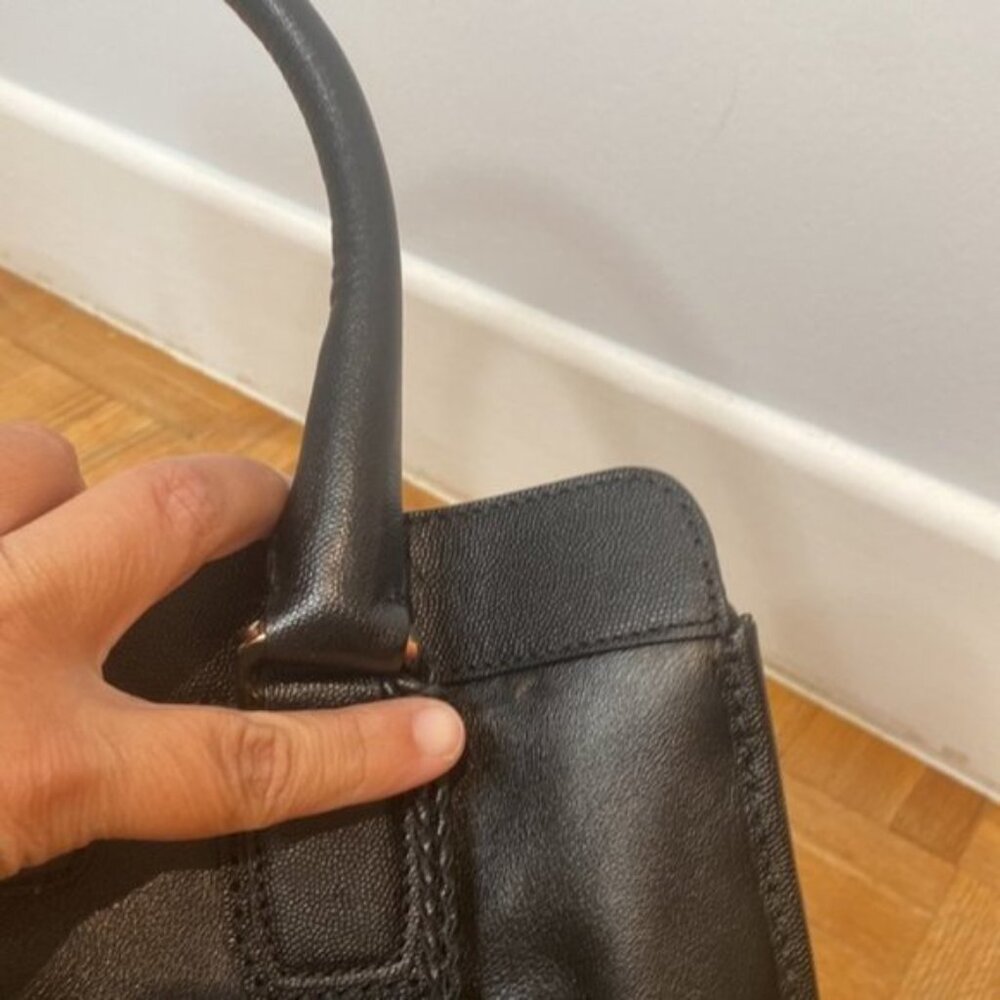 Cole Haan Women Black Genuine Leather Shoulder Crossbody Bag - Picture 8 of 10